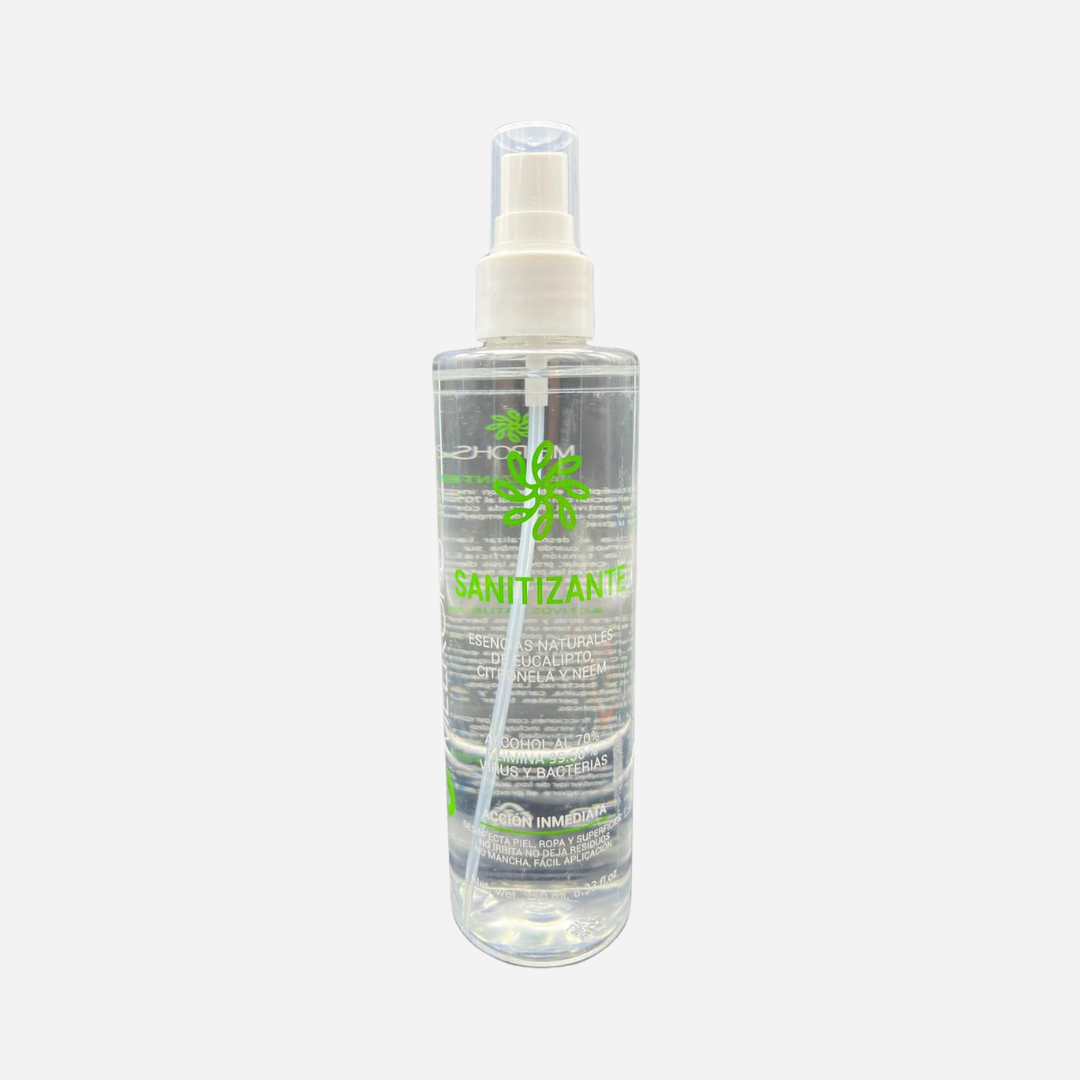 Sanitizante Natural para Salones de Belleza - Germicida 70% Alcohol